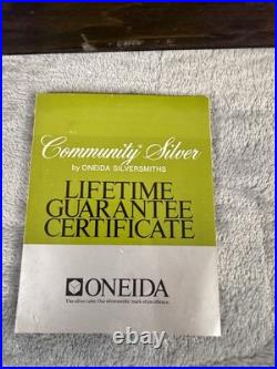 1881 Rogers Oneida Flatware Hammered FIRST COLONY Silverplate 43pc Service For 8