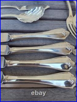 1881 Rogers Oneida KING JAMES Silverplate Service for 8 + serving pcs. Free Ship