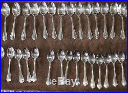 1881 Rogers Oneida King James Silverplate 89 Piece Set Service for 16 + Serving