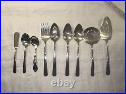 1881 Rogers Oneida Ltd Brookwood Banbury Silverplate Flatware 57 pc Set in Box