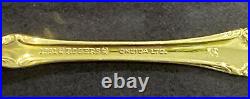 1881 Rogers Oneida Ltd Silverplate Flatware 75 Pieces Gold Plated