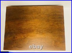 1881 Rogers Oneida Silver Plate Flatware Set 73PC Dovetail Wood Chest EXTRAS