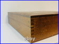 1881 Rogers Oneida Silver Plate Flatware Set 73PC Dovetail Wood Chest EXTRAS