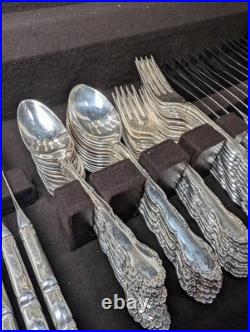 1881 Rogers Oneida Silver Plate Silverware Flatware 75 Piece VINTAGE