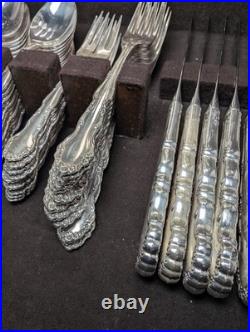 1881 Rogers Oneida Silver Plate Silverware Flatware 75 Piece VINTAGE