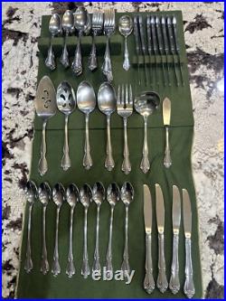 1881 Rogers Oneida Silver Plate Silverware Flatware 86 Piece VINTAGE