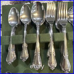 1881 Rogers Oneida Silver Plate Silverware Flatware 86 Piece VINTAGE