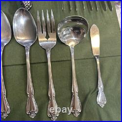 1881 Rogers Oneida Silver Plate Silverware Flatware 86 Piece VINTAGE