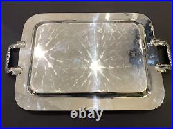 1881 Rogers Silver Plate Tea Service #7377 & Wm Rogers Tray #485 8 Pieces Set