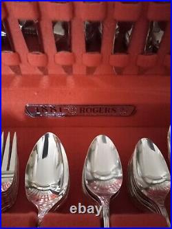 1881 rogers oneida silverware Set London Town Pattern 74 Pcs