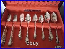 1881 rogers oneida silverware Set London Town Pattern 74 Pcs