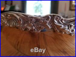1883 FB Rogers Silver Plate Punch Bowl Set