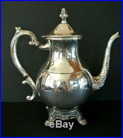 1883 FB Rogers Silverplate Ornate 4 pc. Coffee & Tea Service Set