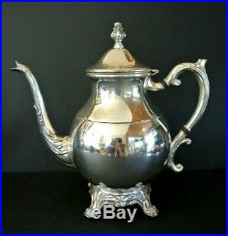 1883 FB Rogers Silverplate Ornate 4 pc. Coffee & Tea Service Set