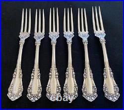 1897 Berkshire Rogers International Set Of 6 Strawberry Forks Rare