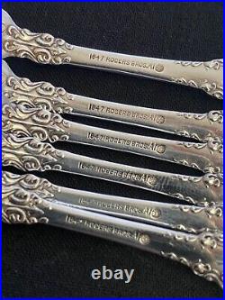 1897 Berkshire Rogers International Set Of 6 Strawberry Forks Rare