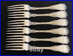 1897 Berkshire Rogers International Set Of 6 Strawberry Forks Rare