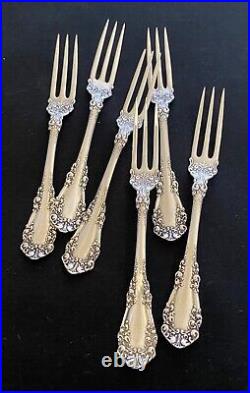 1897 Berkshire Rogers International Set Of 6 Strawberry Forks Rare