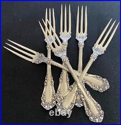 1897 Berkshire Rogers International Set Of 6 Strawberry Forks Rare