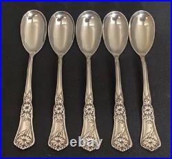 1906 Gloria Grenoble Rogers Oneida Set Of 5 Egg Spoons Rare Find Stunning