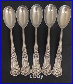 1906 Gloria Grenoble Rogers Oneida Set Of 5 Egg Spoons Rare Find Stunning