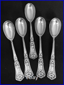 1906 Gloria Grenoble Rogers Oneida Set Of 5 Egg Spoons Rare Find Stunning