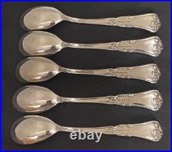 1906 Gloria Grenoble Rogers Oneida Set Of 5 Egg Spoons Rare Find Stunning