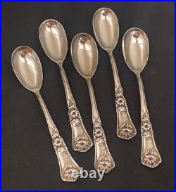 1906 Gloria Grenoble Rogers Oneida Set Of 5 Egg Spoons Rare Find Stunning