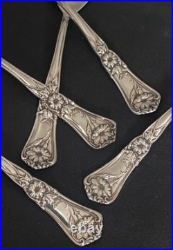 1906 Gloria Grenoble Rogers Oneida Set Of 5 Egg Spoons Rare Find Stunning