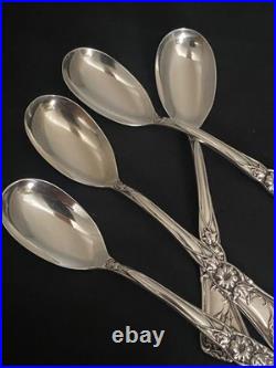1906 Gloria Grenoble Rogers Oneida Set Of 5 Egg Spoons Rare Find Stunning
