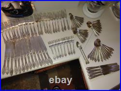 1911 Rogers Bros 1847 Old Colony Silver Plated Flatware Set 86+pc 1911 Rogers Bros 1847 Old Colony Silver Plated Flatware Set 86+pc