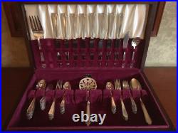 1928 Legacy Pattern 1847 Rogers Bros with 8 Place Settings/Serving Pieces with Box