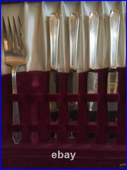 1928 Legacy Pattern 1847 Rogers Bros with 8 Place Settings/Serving Pieces with Box