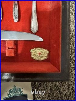 1934 Oneida 1881 Rogers Silver Plate 39 Piece Chateau Flatware