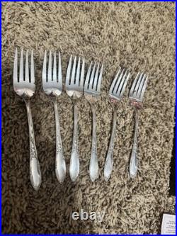 1934 Oneida 1881 Rogers Silver Plate 39 Piece Chateau Flatware