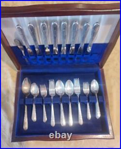 1939 WM Rogers Mfg. Co. IS Silverware Silver Plate 51 Pc. Set REFLECTION Vtg 1939 WM Rogers Mfg. Co. IS Silverware Silver Plate 51 Pc. Set REFLECTION Vtg