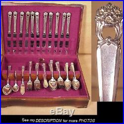 1941 86pc Silver Plate Flatware Set Eternally Yours 1847 Rogers