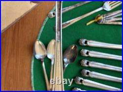 1941 Silver Plated Dining Silver Ware By 1847 Roger's Bros 30 Pieces Art Deco