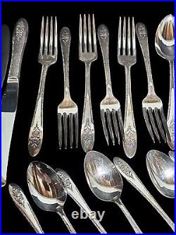 1949 Oneida Community Silver-Plate LADY STUART 42 Pcs Wm A Rogers A1 Plus 1949 Oneida Community Silver-Plate LADY STUART 42 Pcs Wm A Rogers A1 Plus