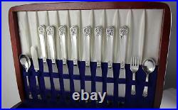 1950 APRIL Silverplate Set 53 PC Service for 8 Flatware MSRP $893 Wm Rogers&Sons