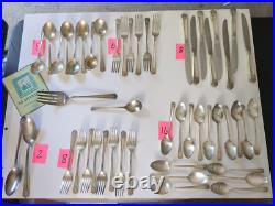 1950 APRIL WM ROGERS INT 48 PIECE DINNER SET FLATWARE SILVERWARE April 1950 APRIL WM ROGERS INT 48 PIECE DINNER SET FLATWARE SILVERWARE April