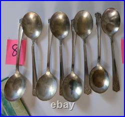 1950 APRIL WM ROGERS INT 48 PIECE DINNER SET FLATWARE SILVERWARE April 1950 APRIL WM ROGERS INT 48 PIECE DINNER SET FLATWARE SILVERWARE April