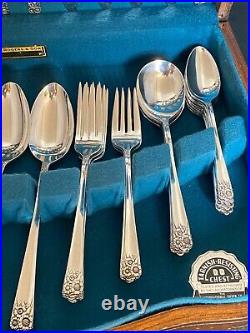 1950 April Wm Rogers International 52 Piece Dinner Set Flatware Silverware