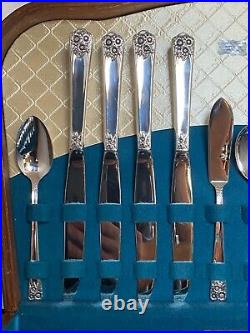 1950 April Wm Rogers International 52 Piece Dinner Set Flatware Silverware