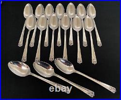 1950 April Wm Rogers International 52 Piece Dinner Set Flatware Silverware