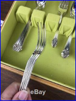 1950 Oneida 1881 Rogers Plantation Silverware 50 Pieces 8 Place Setting Complete