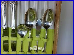 1950 Oneida 1881 Rogers Plantation Silverware 52 Pieces 8 Place Setting Complete