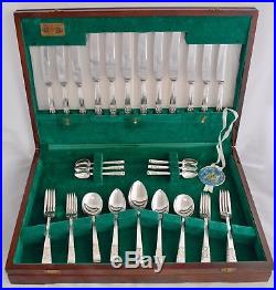 1950s Stanley Rogers Silver Plate LADY KATHERINE Cutlery Set in a Canteen