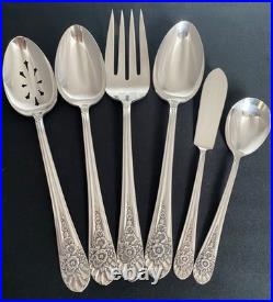 1953 Jubilee Wm Rogers International 54 Piece Dinner Flatware Silverware Set