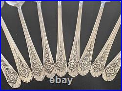 1953 Jubilee Wm Rogers International 54 Piece Dinner Flatware Silverware Set